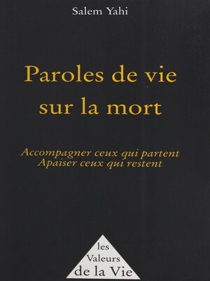 cover image of Paroles de vie sur la mort
